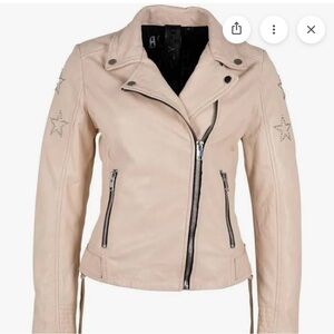 Mauritius White Leather Jacket